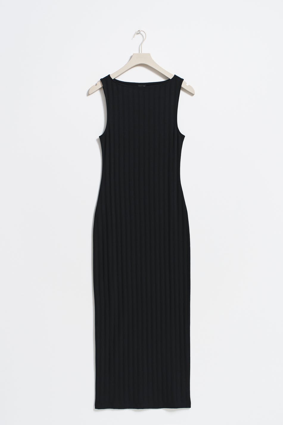 Boatneck rib dress