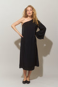 Fluid oneshoulder dress
