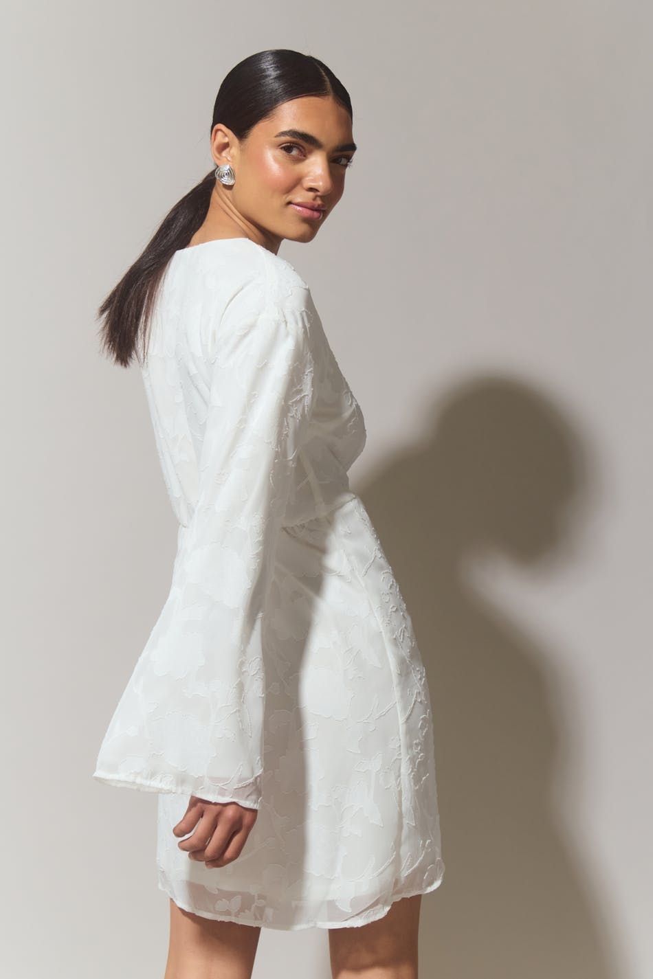 Floral wrap dress