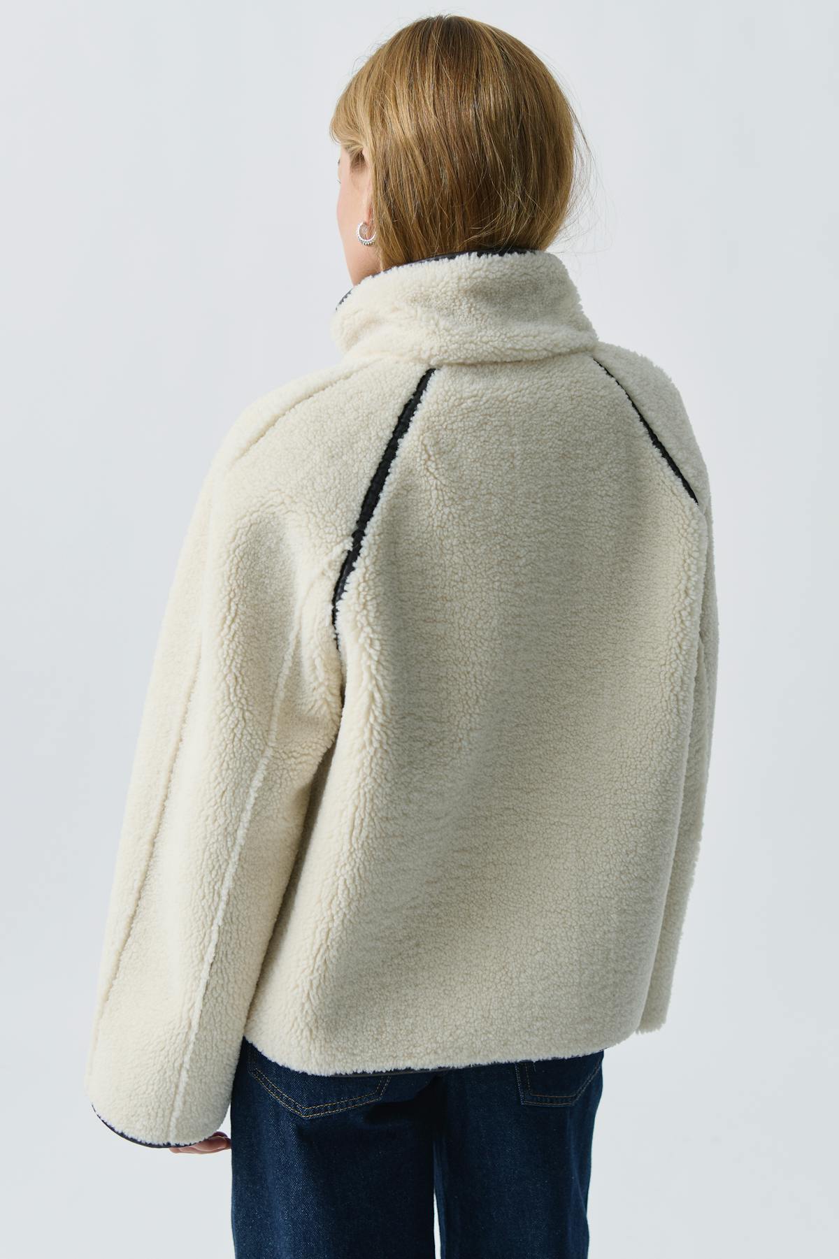 Reversible teddy jacket