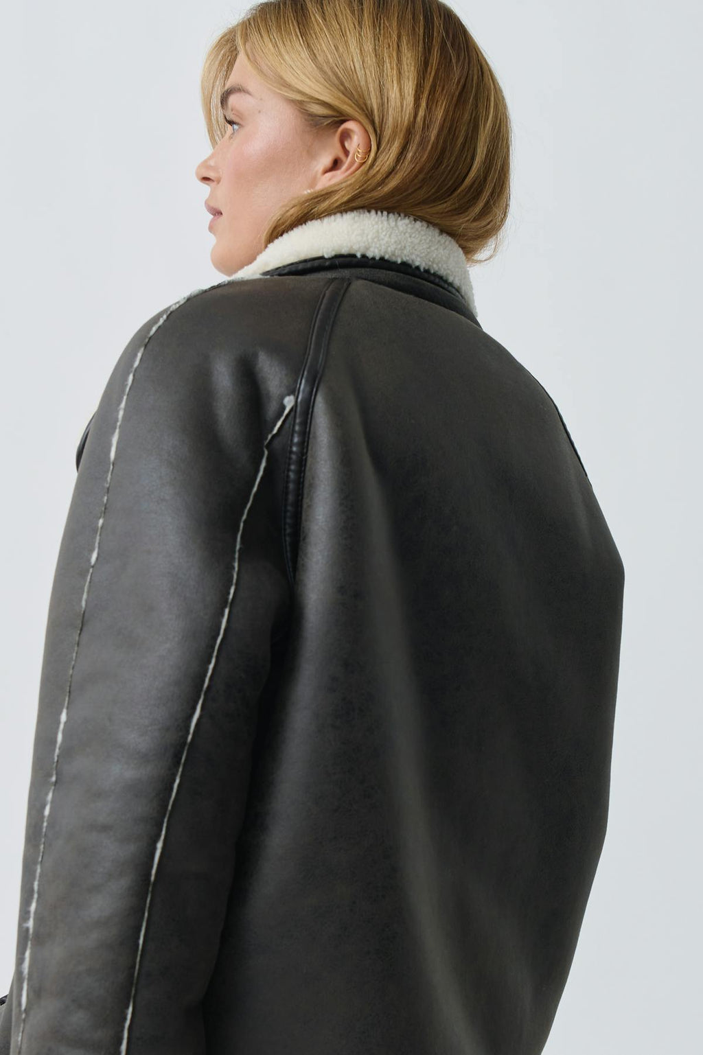 Reversible teddy jacket