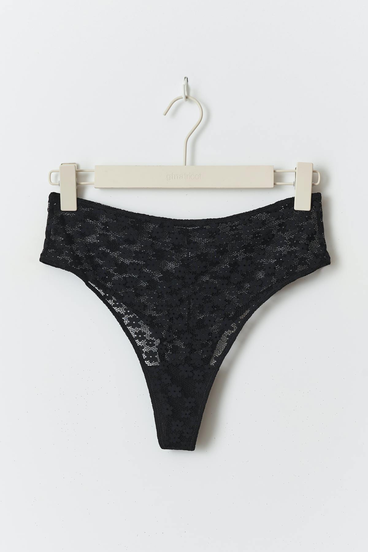 high waist lace brazilian