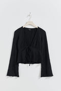 Tie front top
