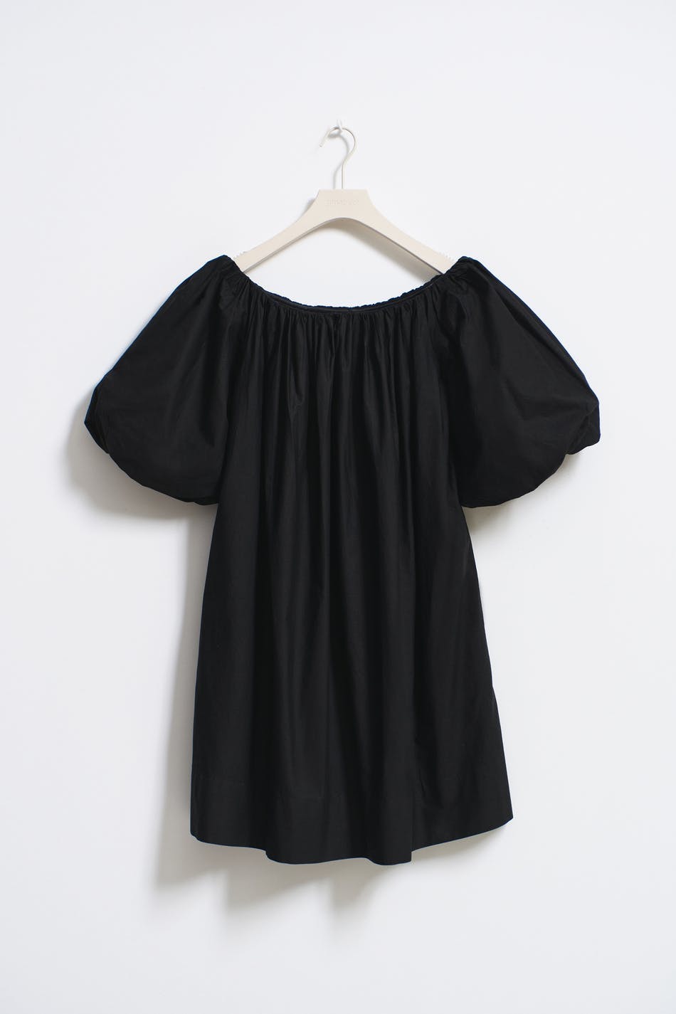 Off shoulder poplin dress