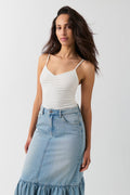 V-neck ruched singlet