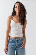 V-neck ruched singlet