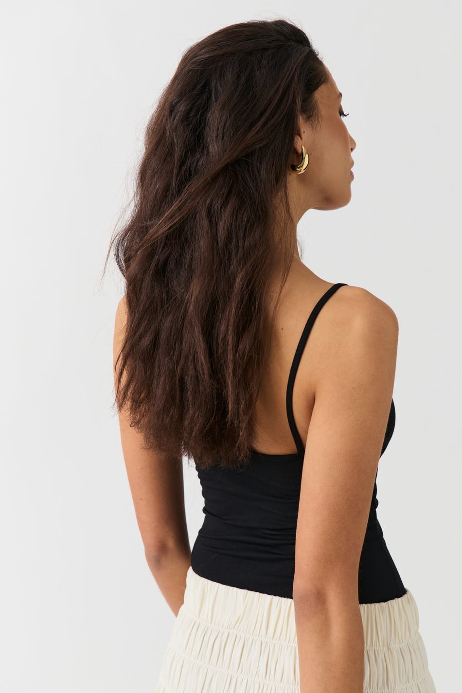V-neck ruched singlet