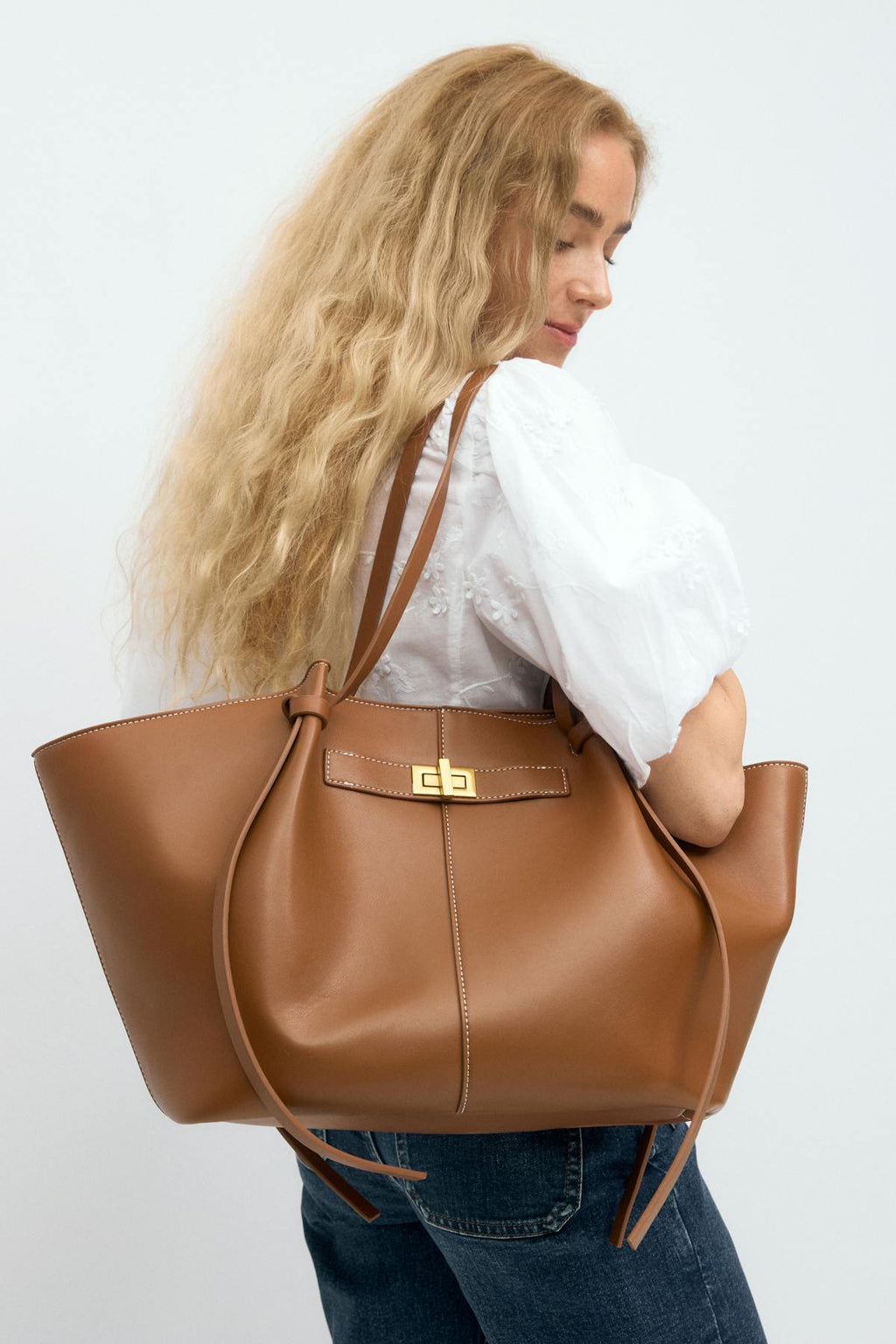 Long strap pu bag