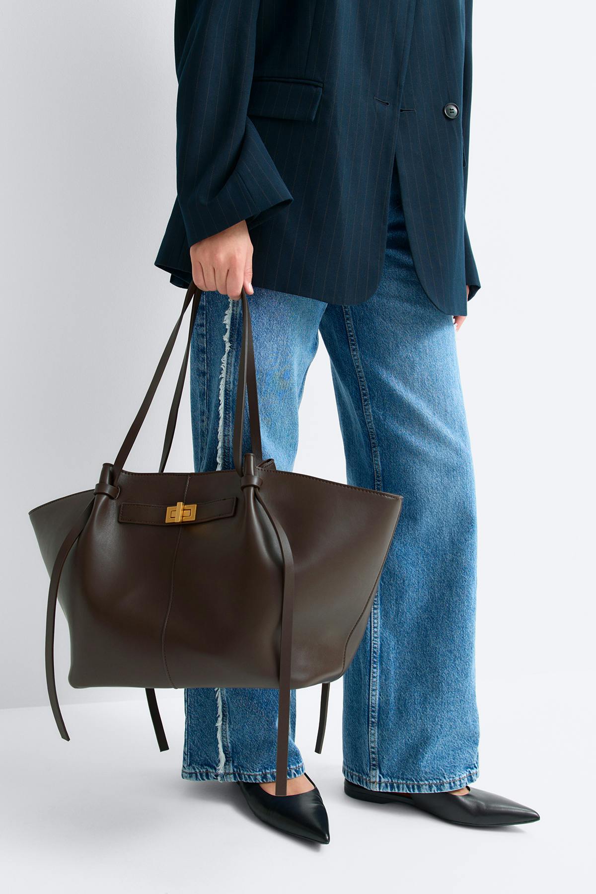 Long strap pu bag