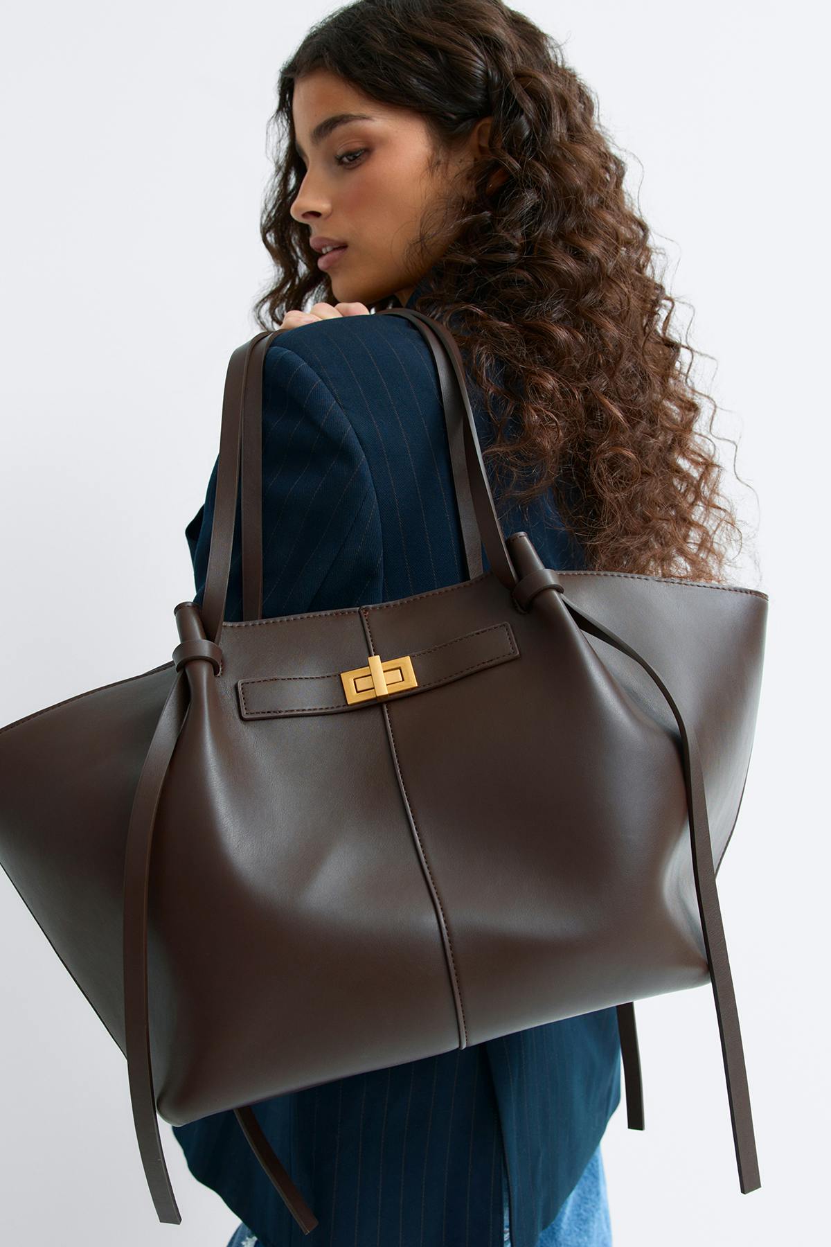 Long strap pu bag