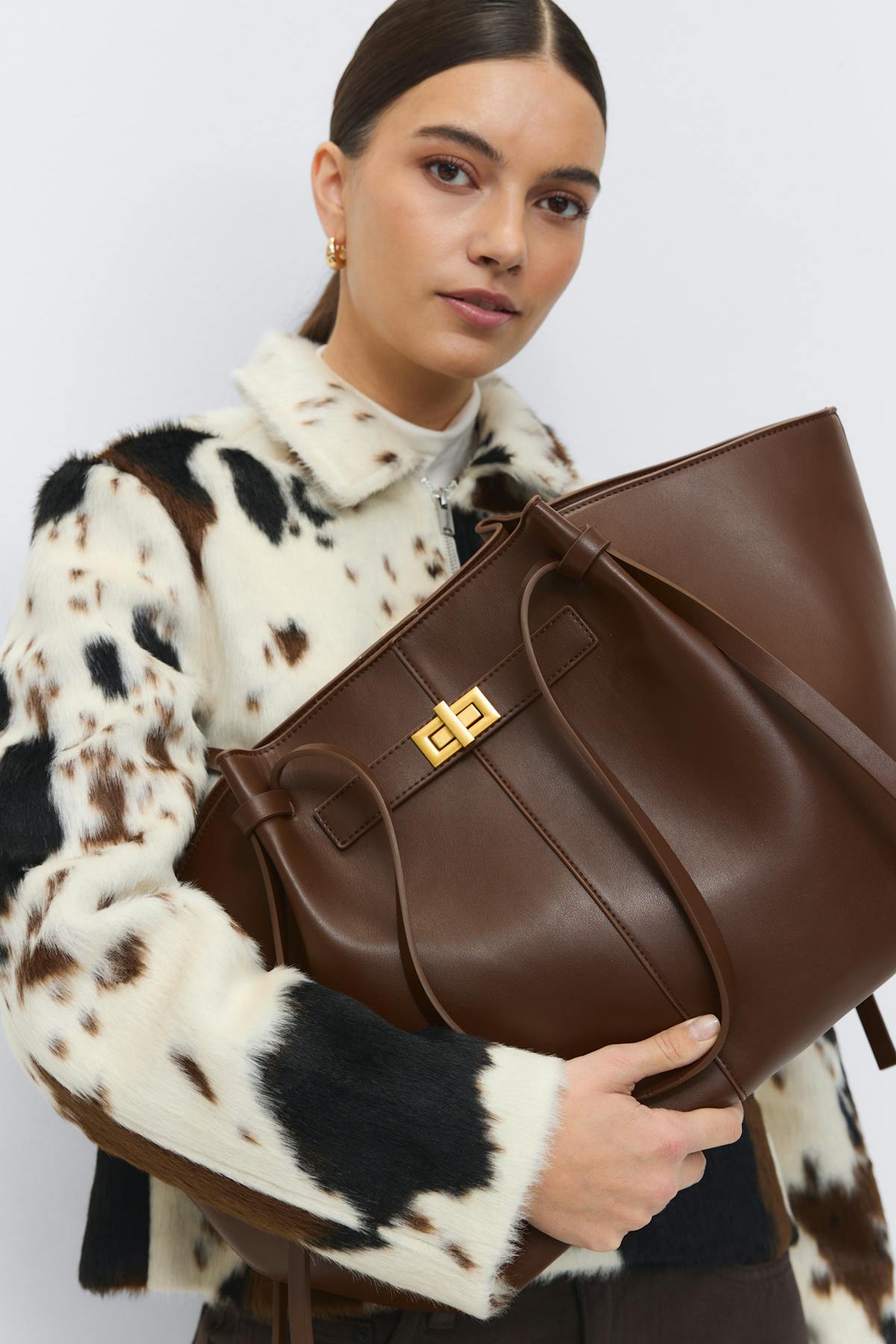 Long strap pu bag