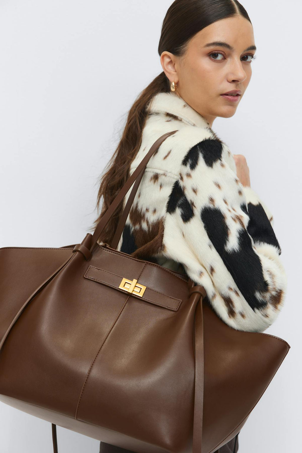 Long strap pu bag