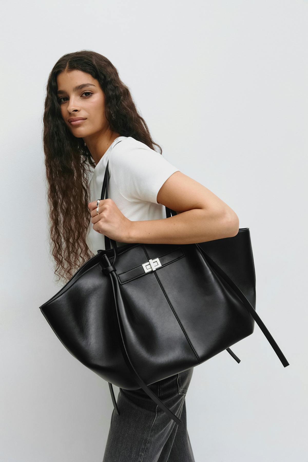 Long strap pu bag
