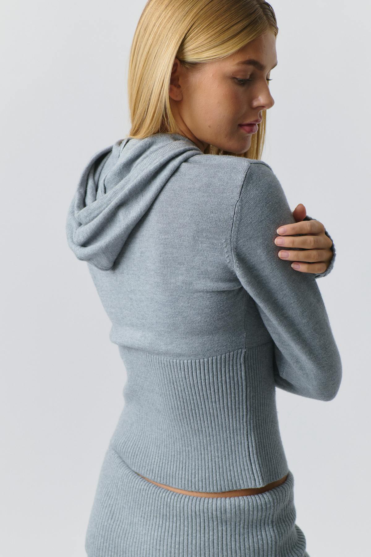 Knitted lounge jacket