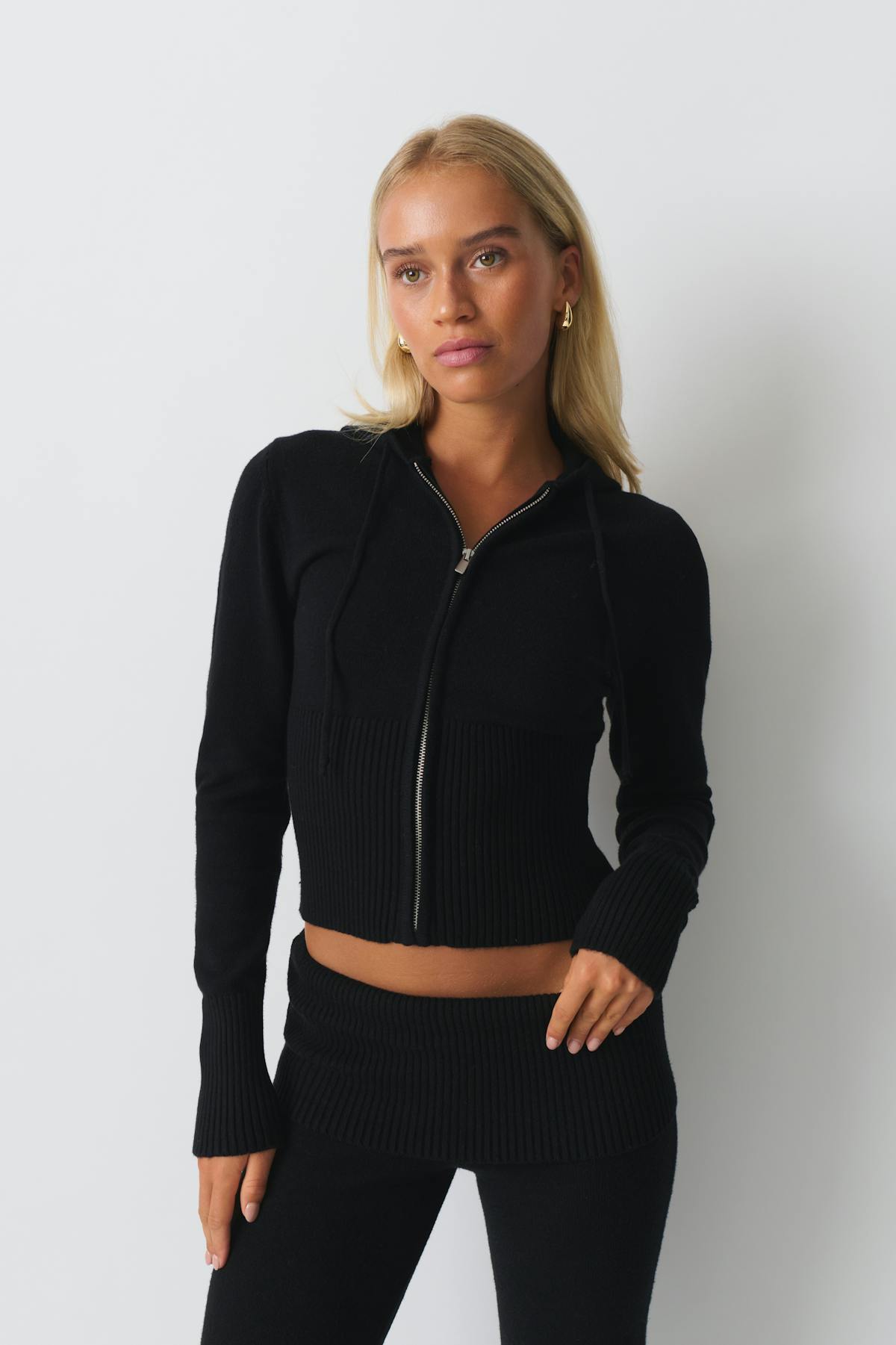 Knitted lounge jacket