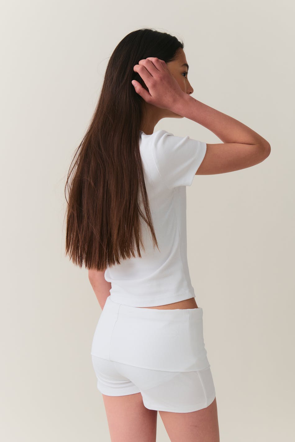 y low waist yoga shorts