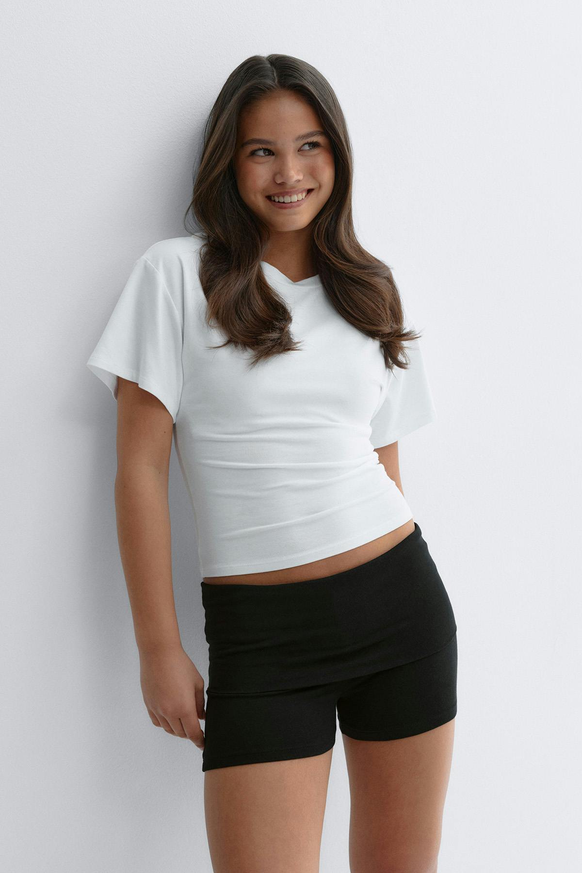y low waist yoga shorts