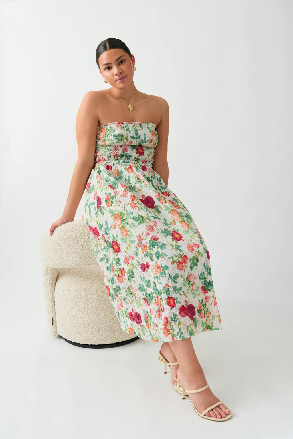 Tube midi smock dress