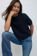 Y kn short sleeve top