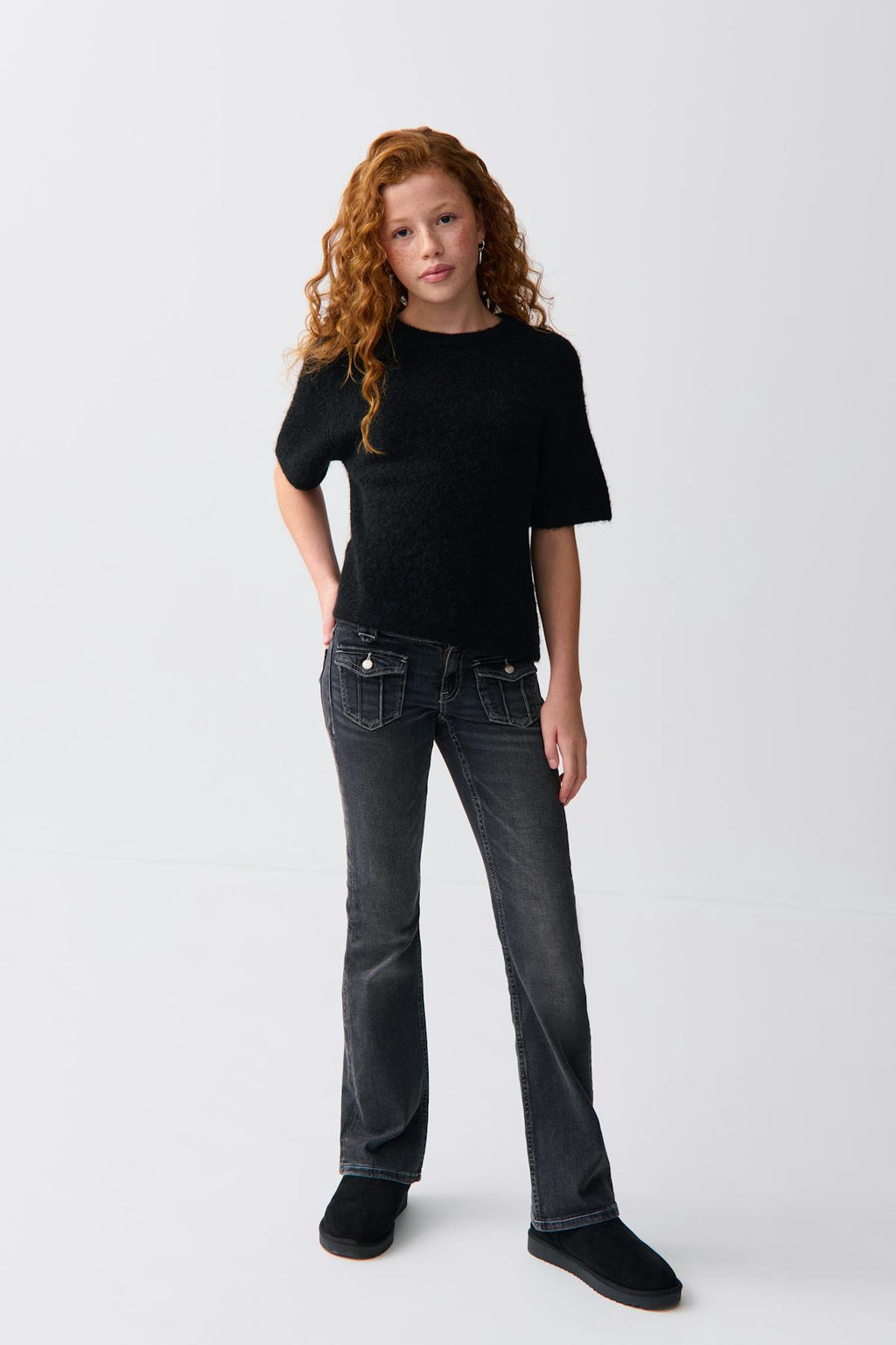 Y kn short sleeve top