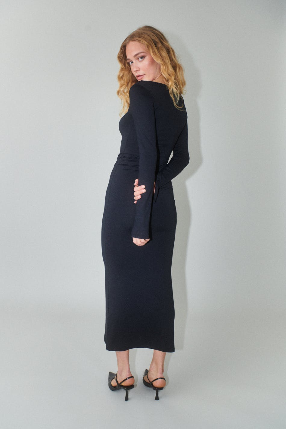 Square neck dress