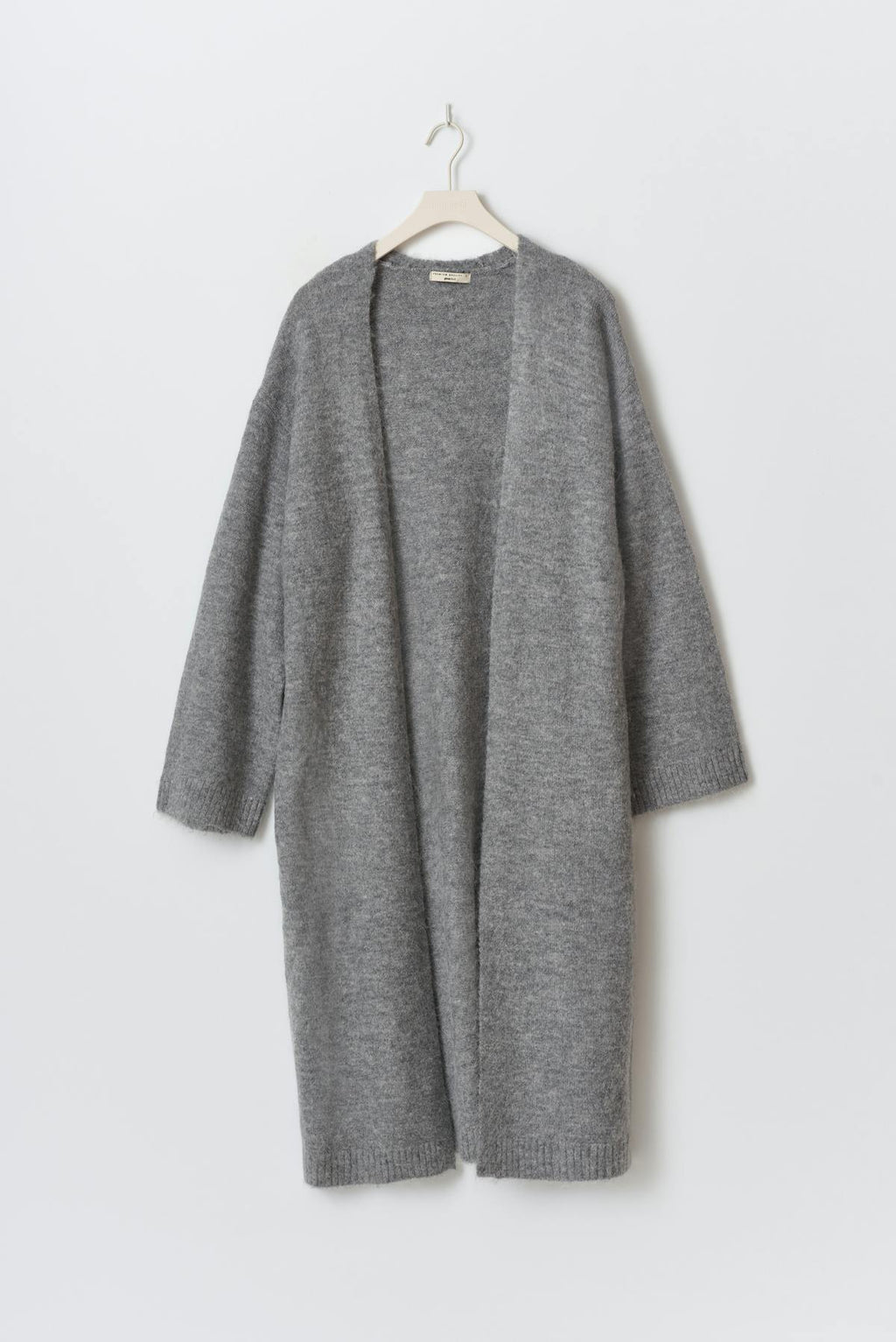 Long knitted cardigan