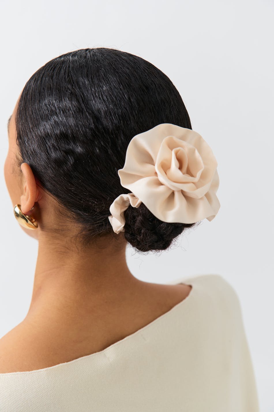Big flower scrunchie