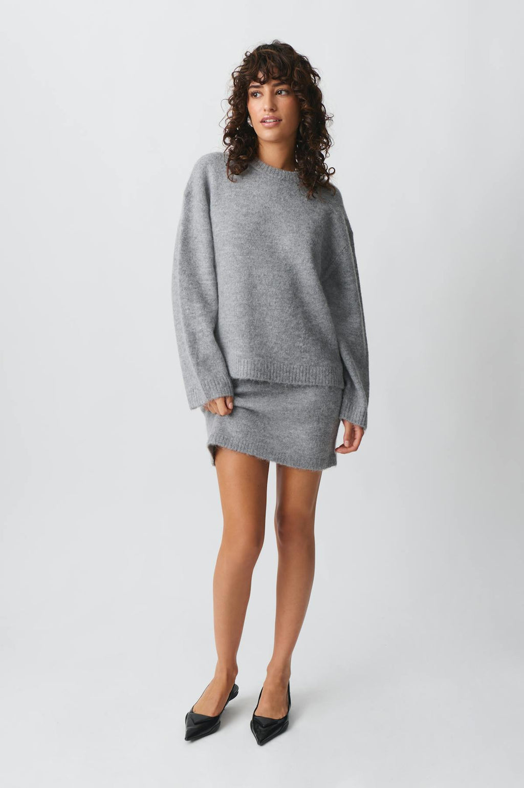 Knitted mini skirt