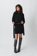 Knitted mini skirt
