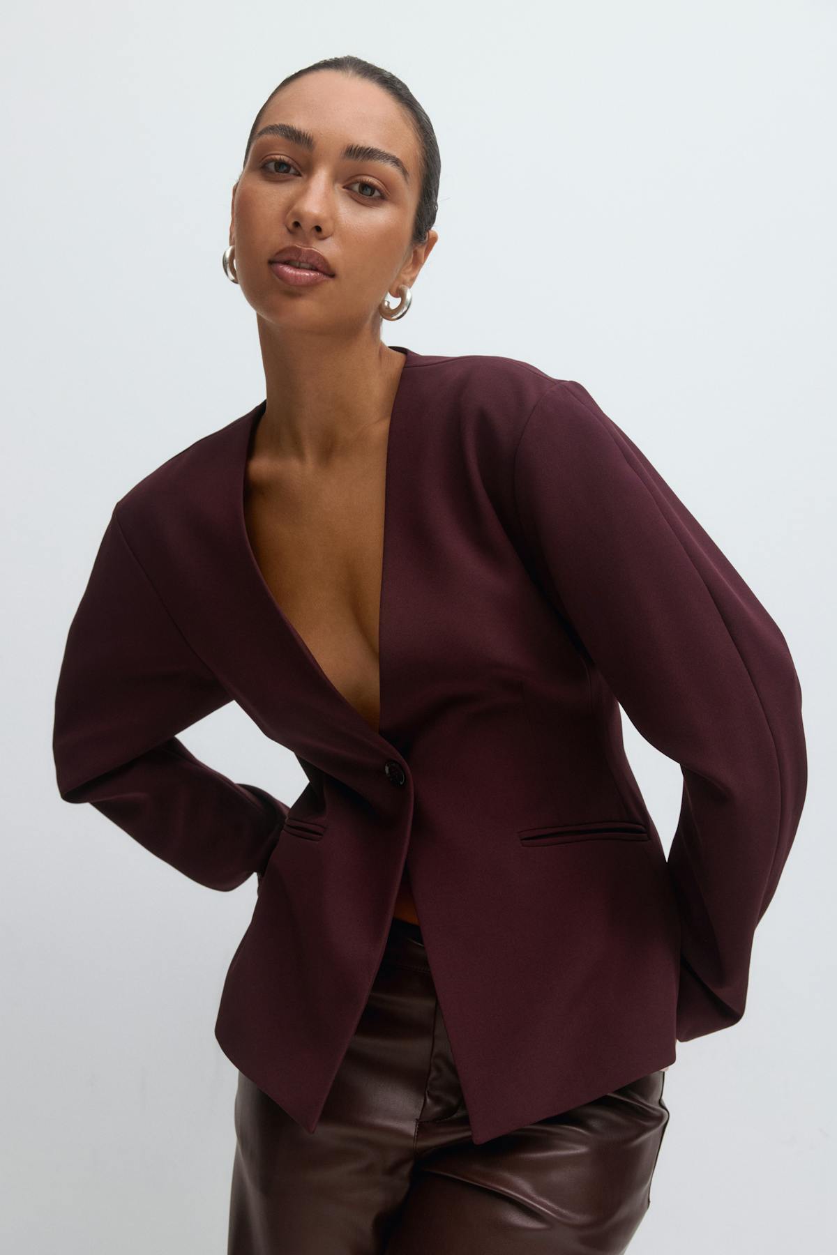 Sculpted blazer