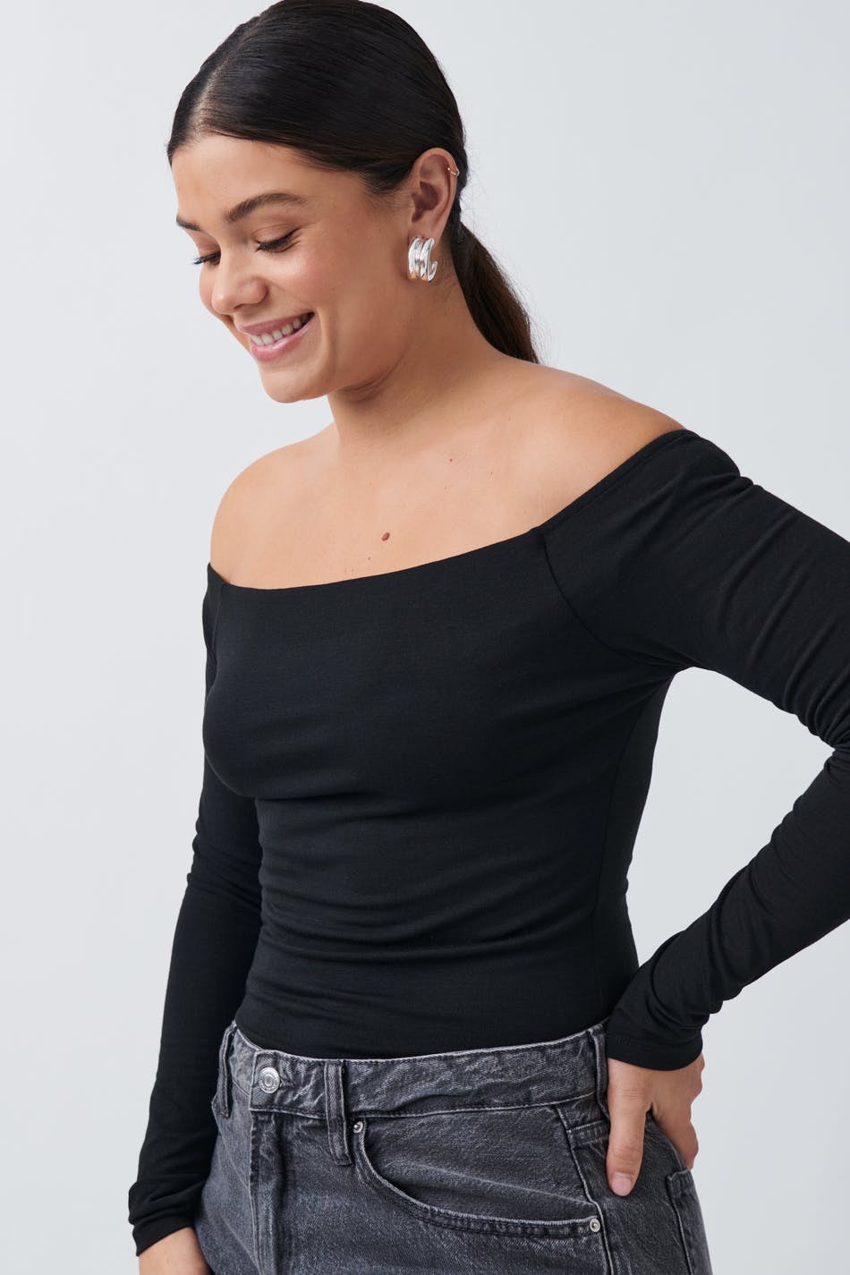 Tight off shoulder top