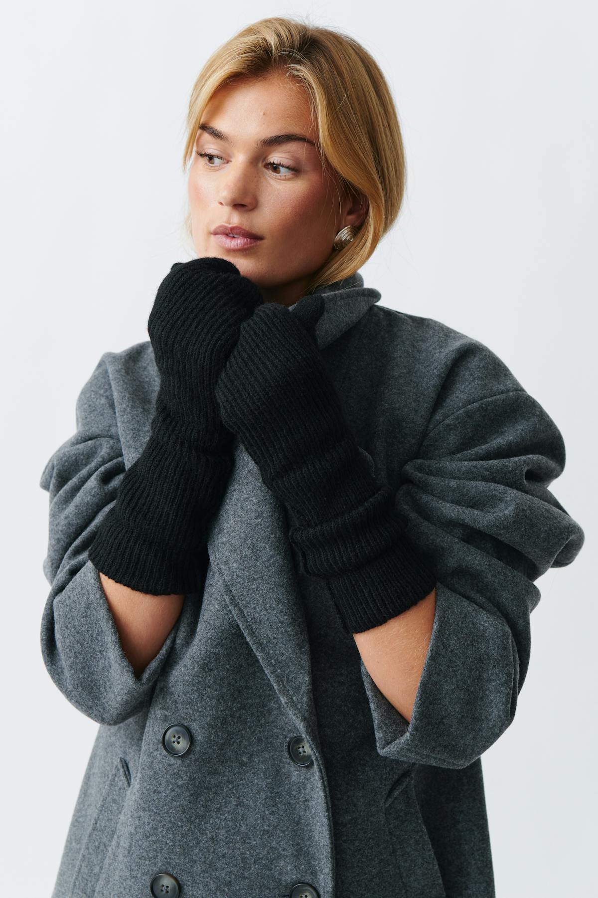 Rib mittens