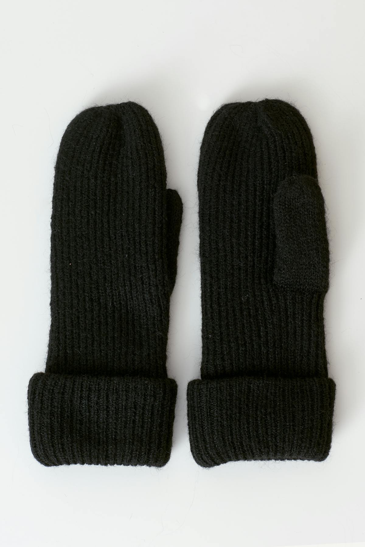 Rib mittens
