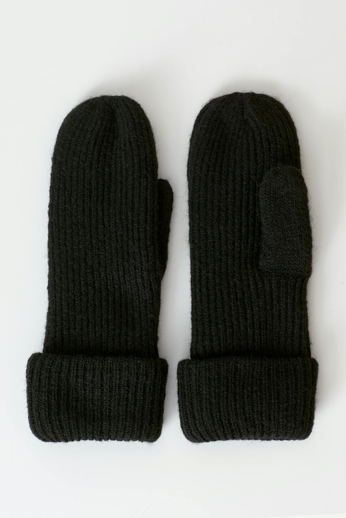 Rib mittens