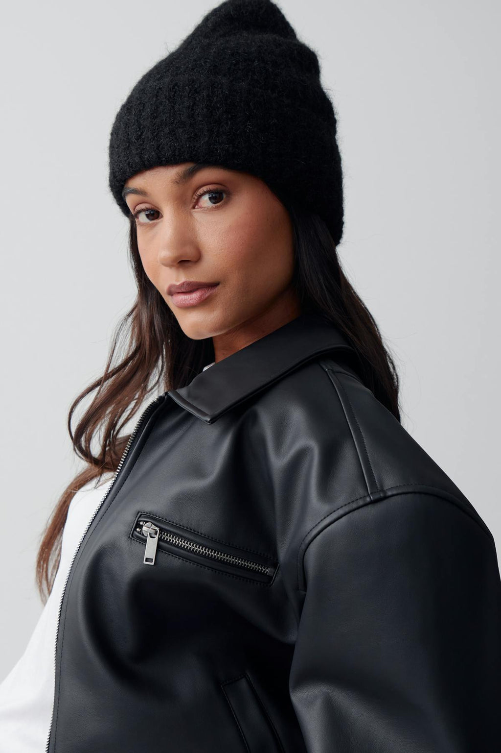 brushed beanie