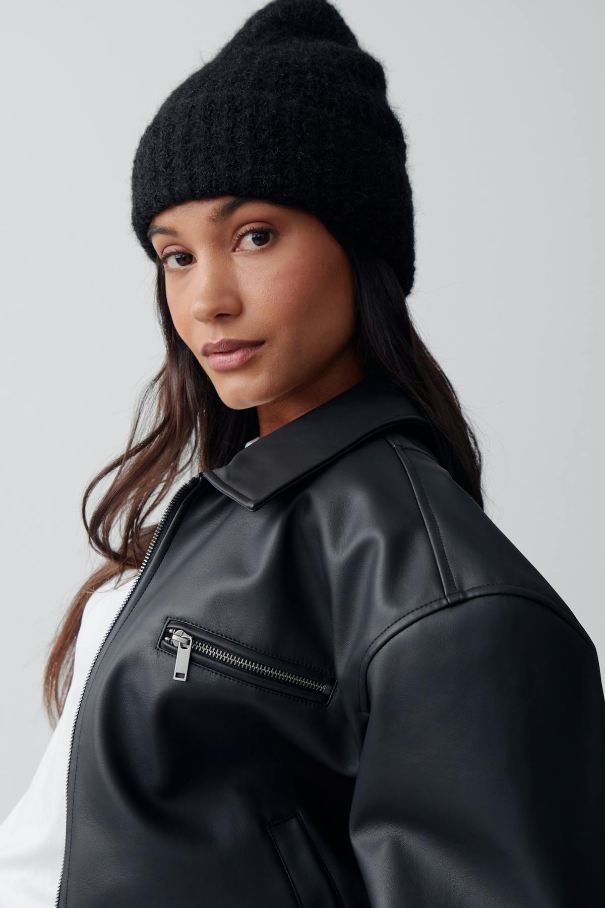 brushed beanie