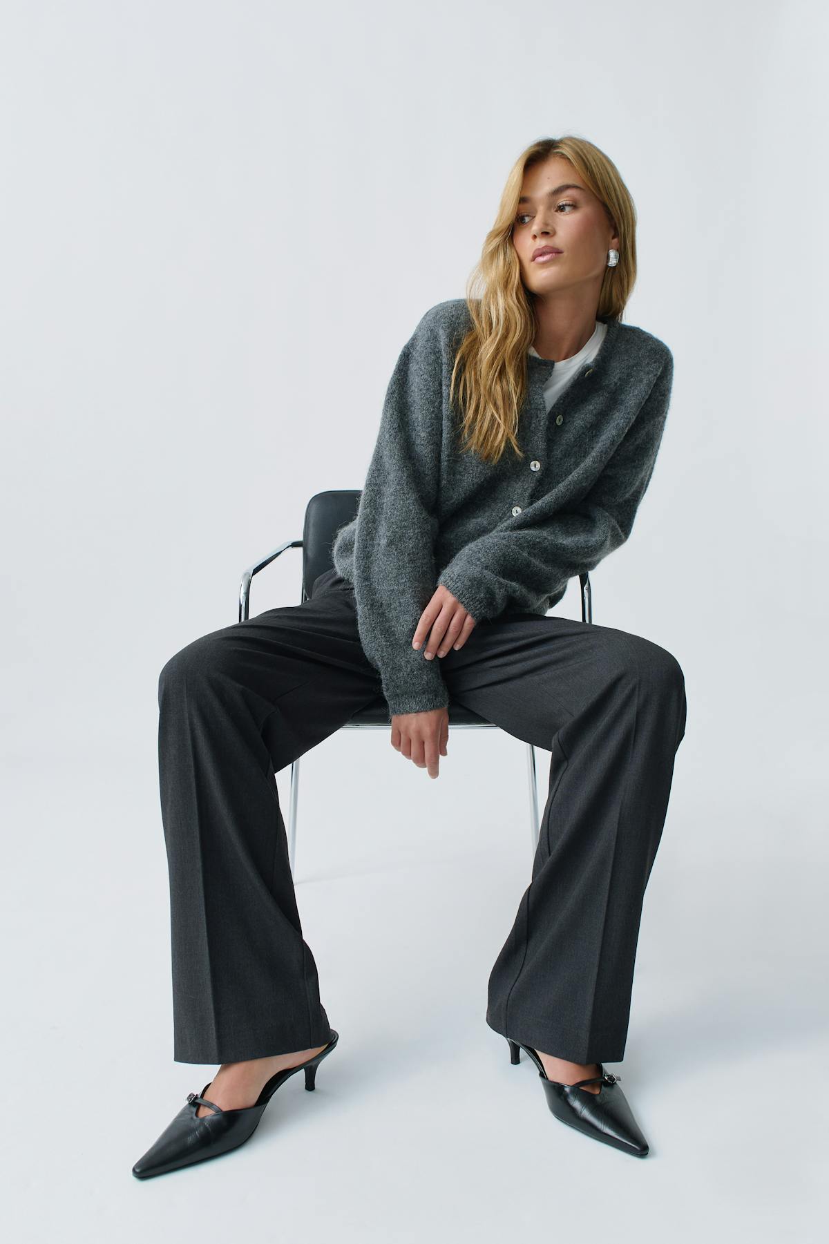 Tailored wide trousers