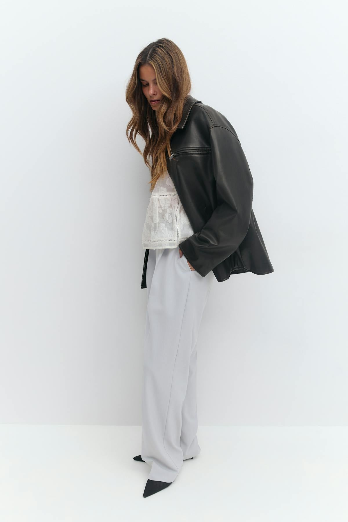 Tailored wide trousers