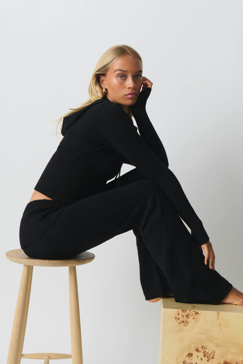 Knitted lounge trousers