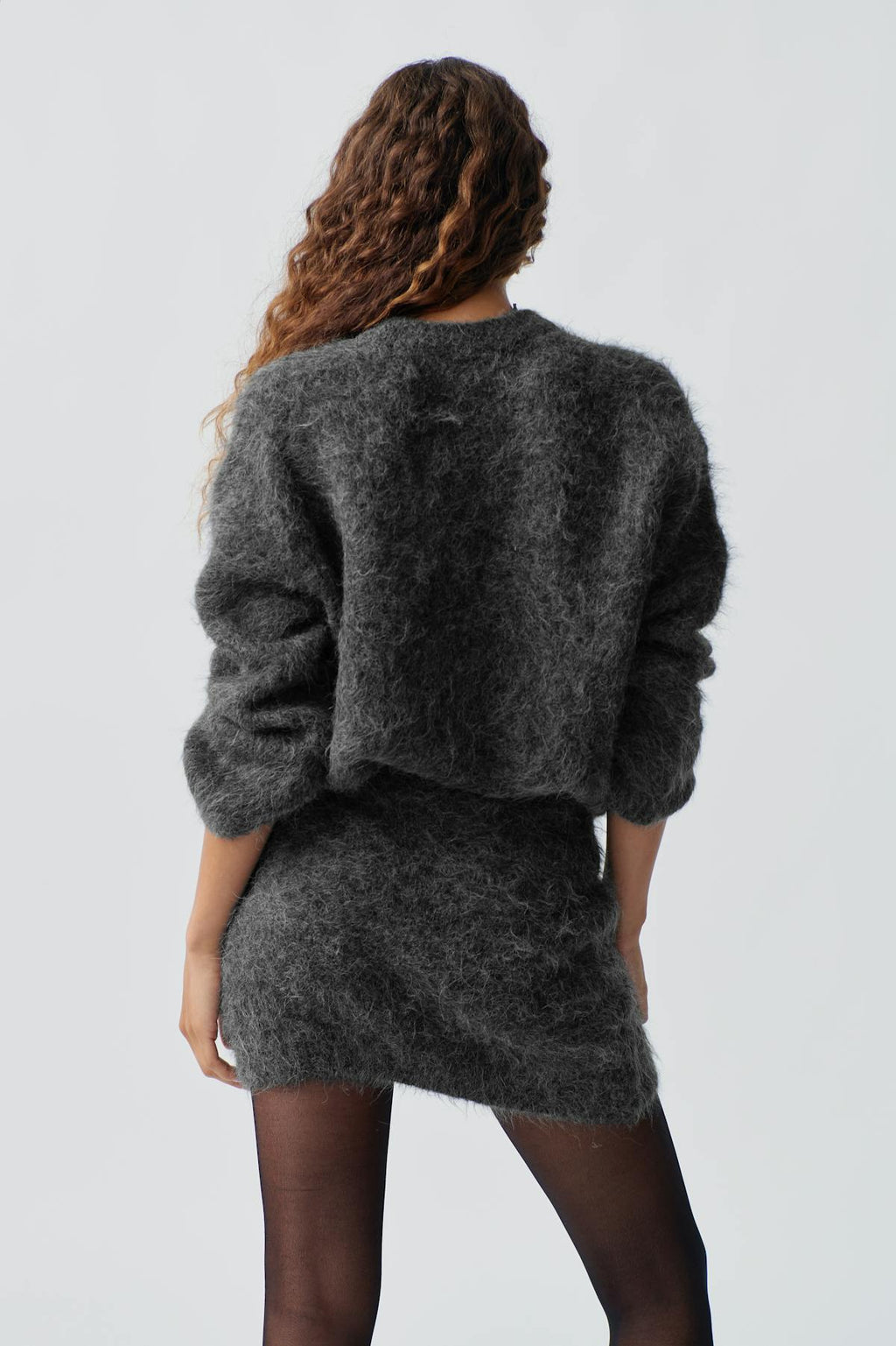 Knitted mini skirt
