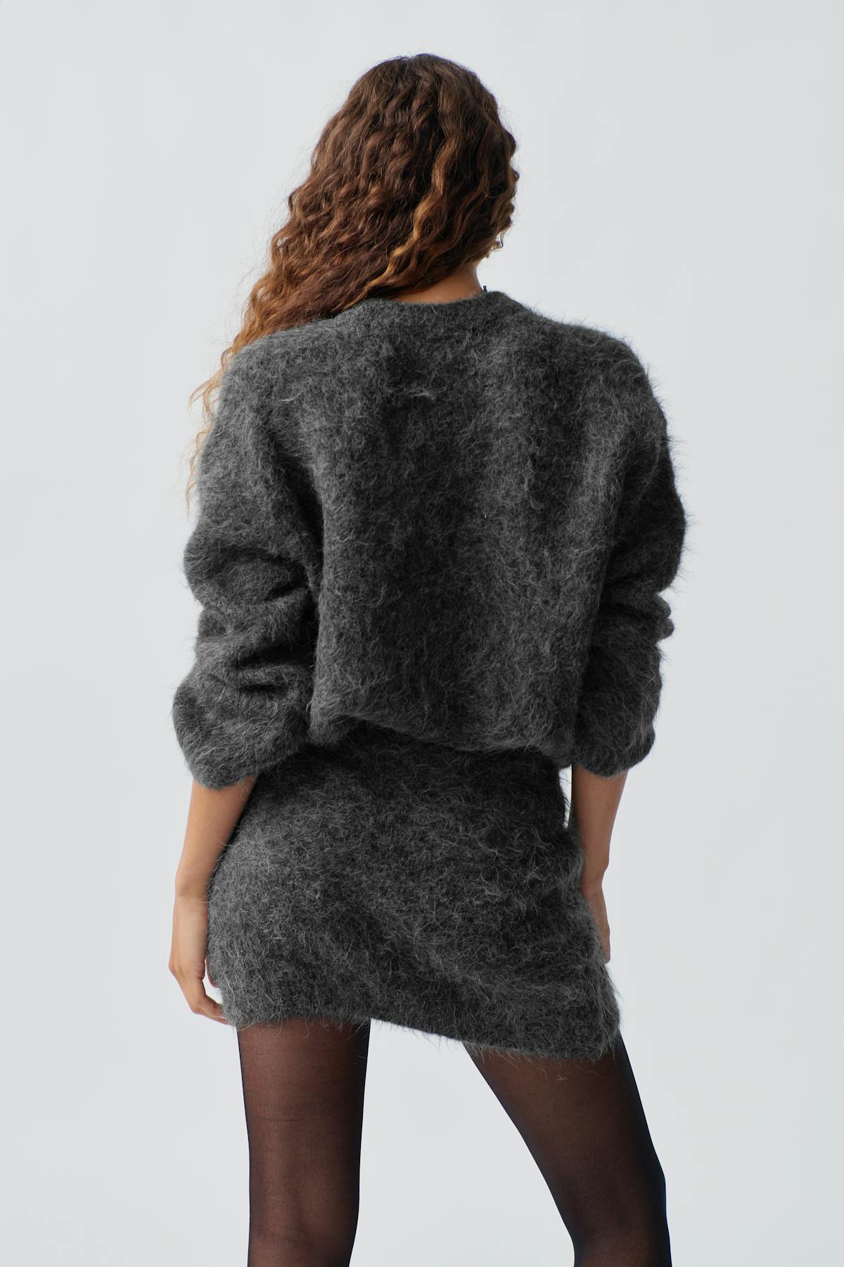 Knitted mini skirt
