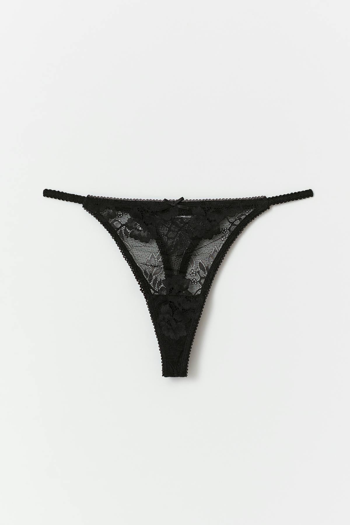 Lace thong