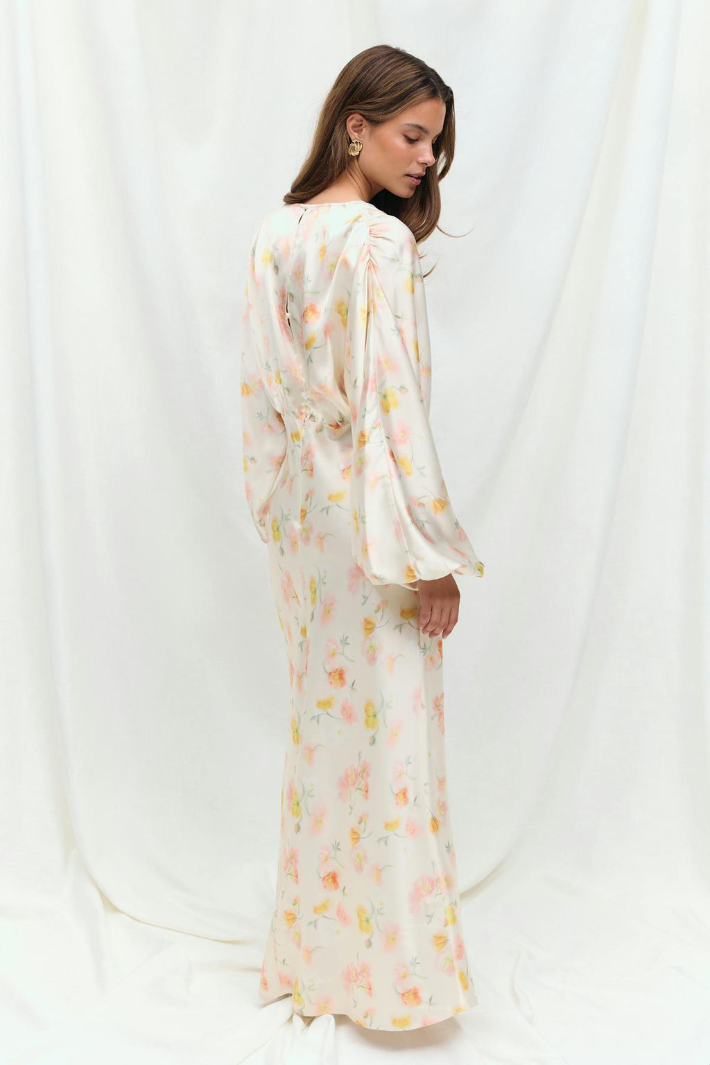 satin midaxi dress