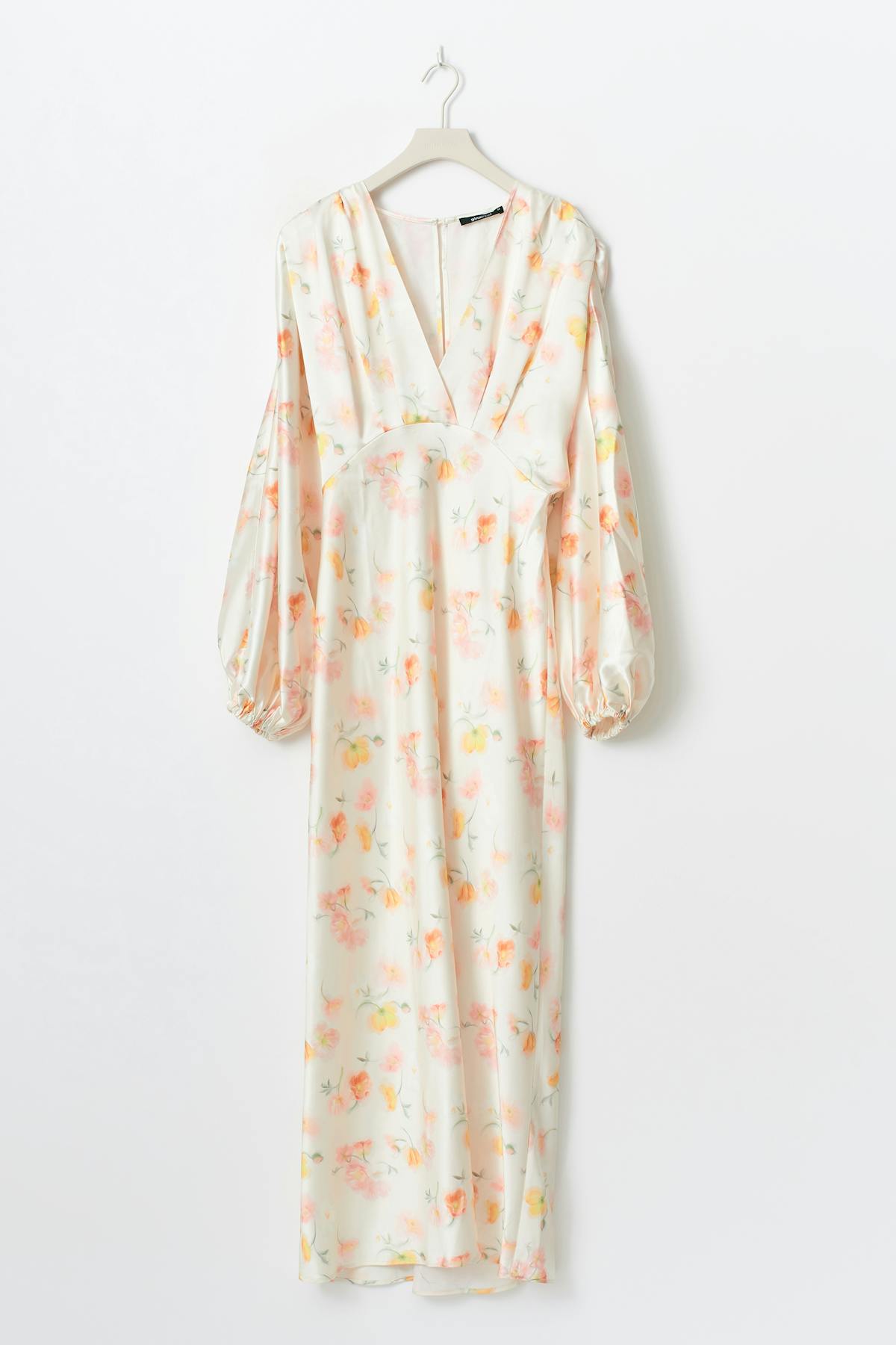satin midaxi dress