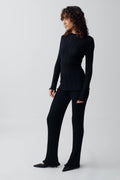Knitted babylock trousers