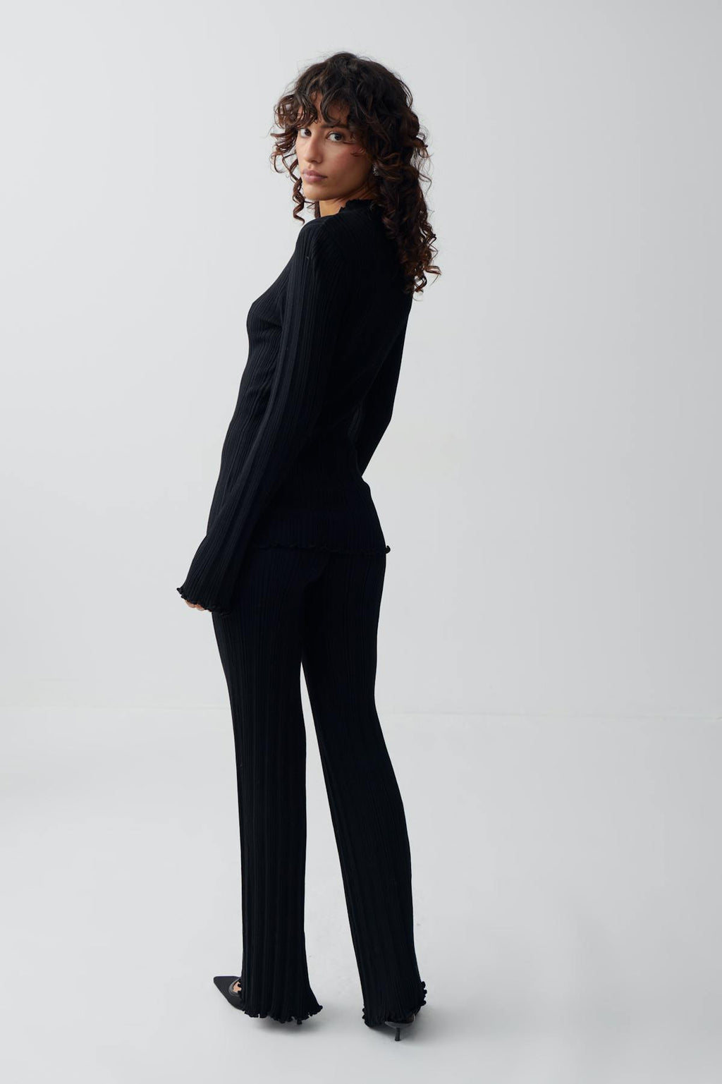 Knitted babylock trousers