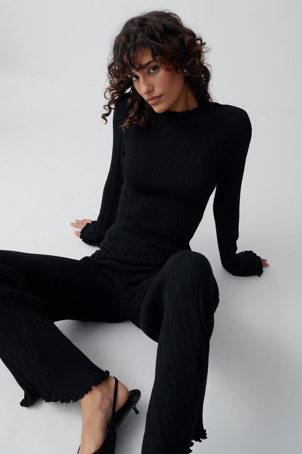 Knitted babylock top