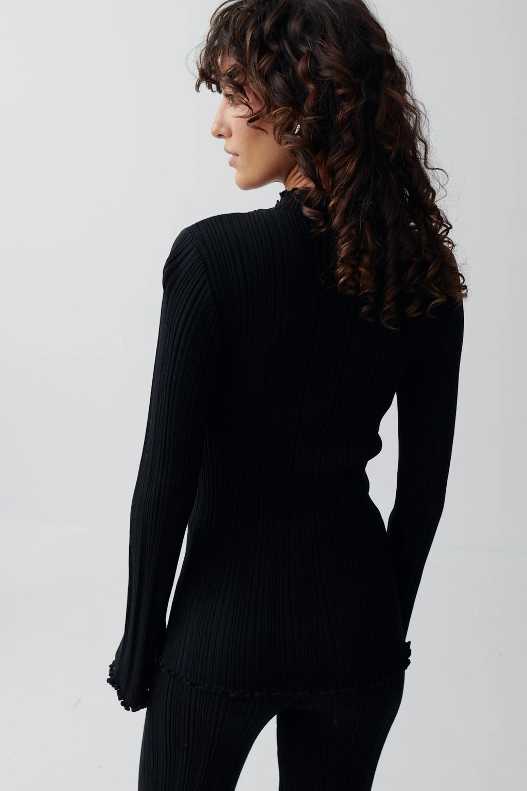 Knitted babylock top