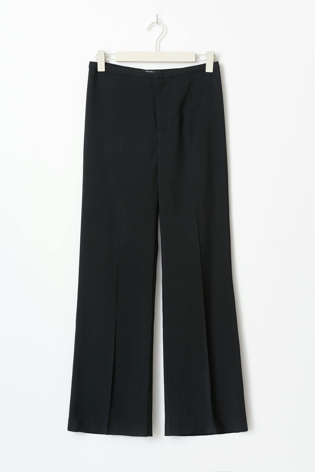 Straight viscose trousers