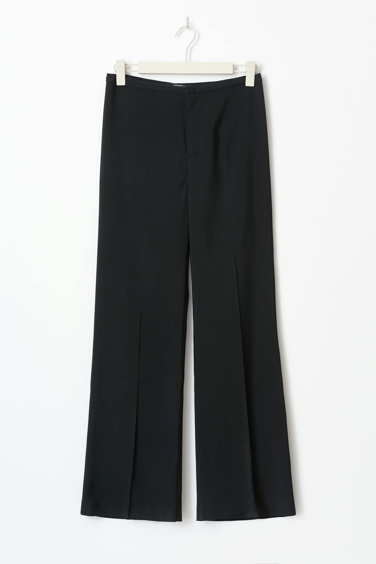 Straight viscose trousers